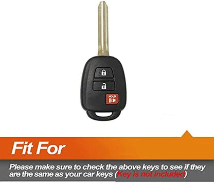 Silicone Key Fob Cover Fit for Toyota Corolla Camry 4Runner Highlander Prius C - Image 2