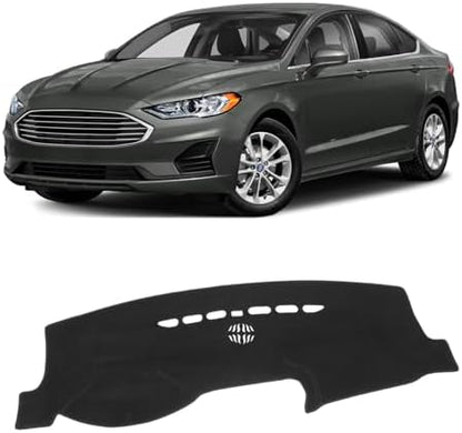 KUST Black Dash Cover for 2013-2020 Ford Fusion Non-Slip Dashboard Cover by KUST