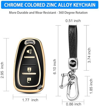 QBUC for Chevy Key Fob Cover, 3-Button Design - Image 3