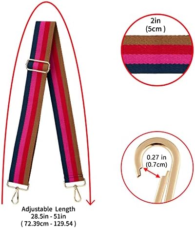 ZOOEASS Wide Shoulder Strap Adjustable Replacement Belt Crossbody Canvas Bag - Image 5