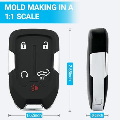 Replacement Key Fob Cover fit for 2022 2021 2020 2019 Chevy Silverado GMC - Image 5