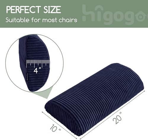 HIGOGOGO Lumbar Support Pillow for Recliner Chair/Accent Chair/Couch, Memory - Image 2