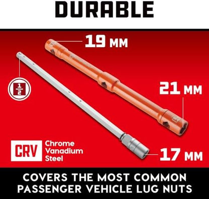 Powerbuilt Compact Lug Wrench Set, Pouch - Image 3