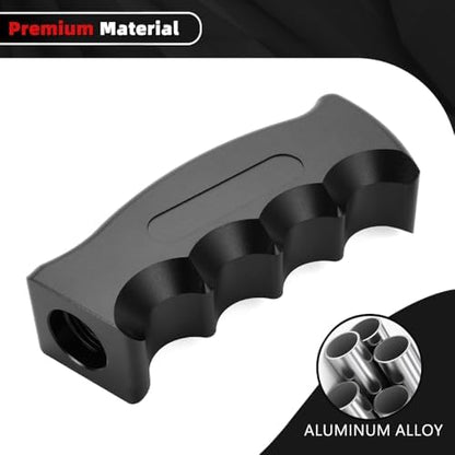 Universal Aluminum Slotted Pistol Grip Handle Manual MT Gear Stick Shift Knob - Image 3