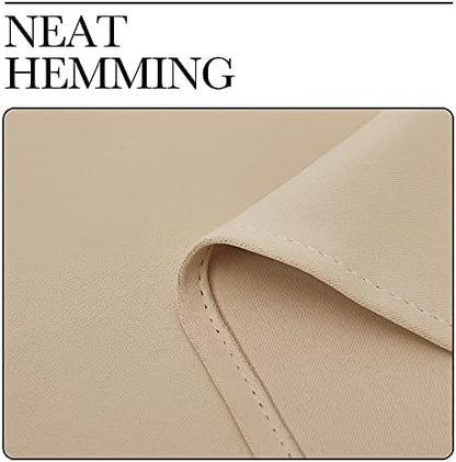 NICETOWN Bedroom Blackout Curtains Panels 1 Pair 55 x 92-in Biscotti Beige - Image 6
