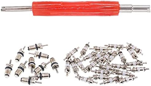 Glarks 36Pcs Car Air Conditioner Valve Core Schrader Valve Cores Accessories - Image 4