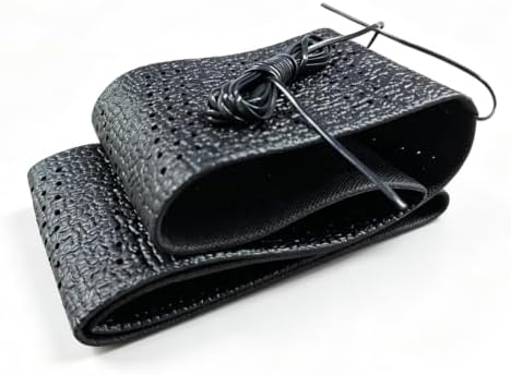 Leather Lace-On Steering Wheel Cover, Universal 14–15 Inch by Unknown