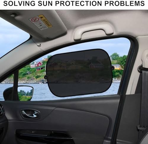 2 PCS Universal Car Window Shade, UV Rays Protection Automotive Sun Shades - Image 5
