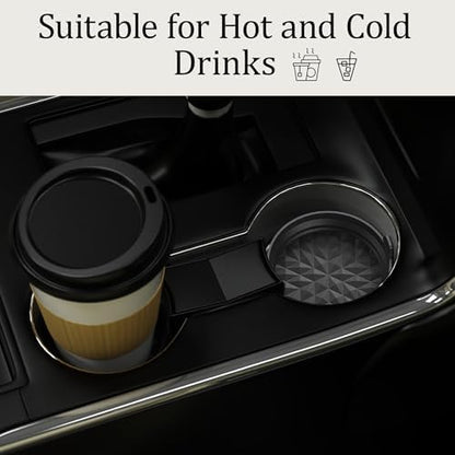 Silicone Car Coasters Set of 4, 3.15" Foldable Cup Holder Mats - Image 4