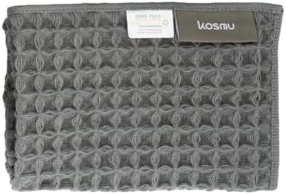 Luxury Organic Japanese Cotton Waffle Bath Towel | Thick, Quick Dry Bathroom by KOSMU
