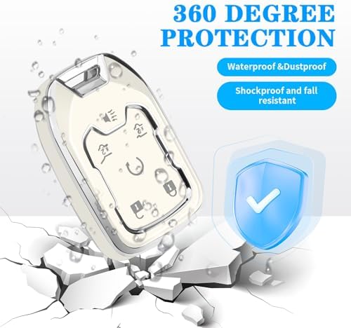 for Chevy GMC Key Fob Cover 6 Buttons Key Case 2016-2025 - Image 5
