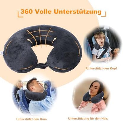 Travel Pillow, 100% Pure Memory Foam U Shaped Neck Pillow, Super Lightweight - Image 3