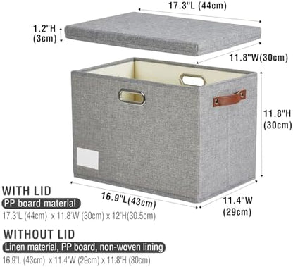 17" Large Fabric Storage Box - Image 3