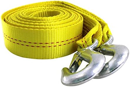 HFS Heavy-Duty Tow Strap with Hooks 10, 000-Pound Capacity Woven Polyester - Image 4