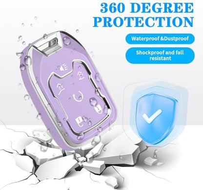 for Chevy GMC Key Fob Cover 6 Buttons Key Case 2016-2025 - Image 5