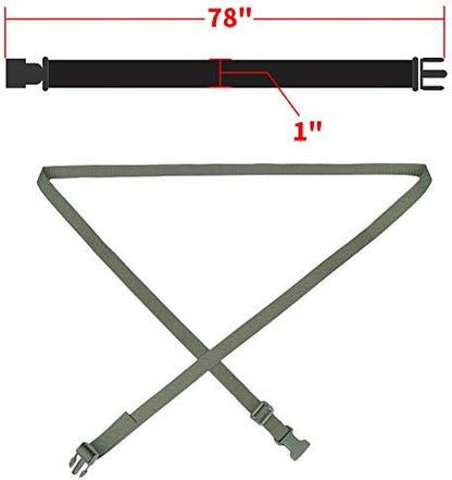 MAGARROW 78" x 1" Strap Buckle Packing Straps Adjustable 1-Inch Belt - Image 2