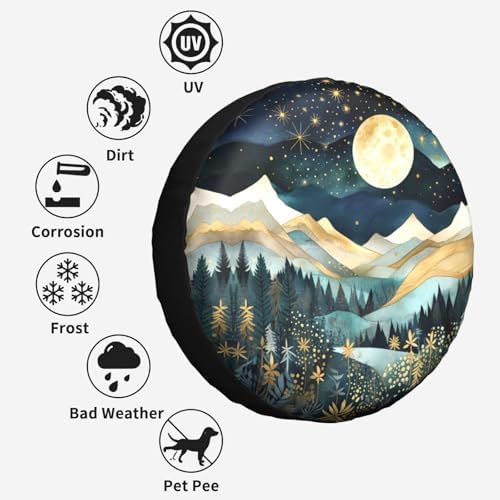 Mountain Natural Scenery Spare Tire Cover Wheel Protectors - Image 5