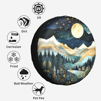Mountain Natural Scenery Spare Tire Cover Wheel Protectors - Image 5