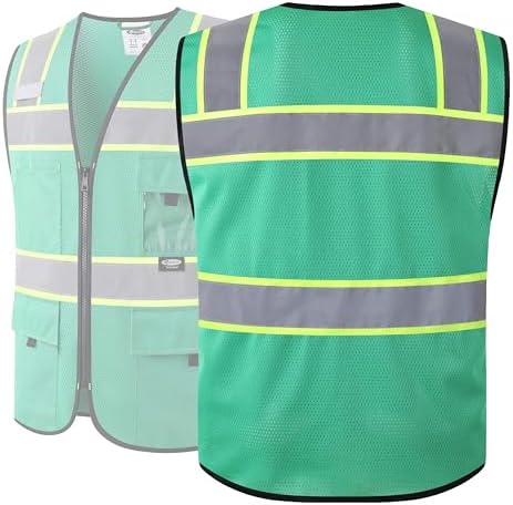 JKSafety Safety Vest for Men Women Hi Vis Relfective Vest - Image 6