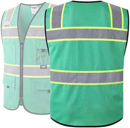 JKSafety Safety Vest for Men Women Hi Vis Relfective Vest - Image 6