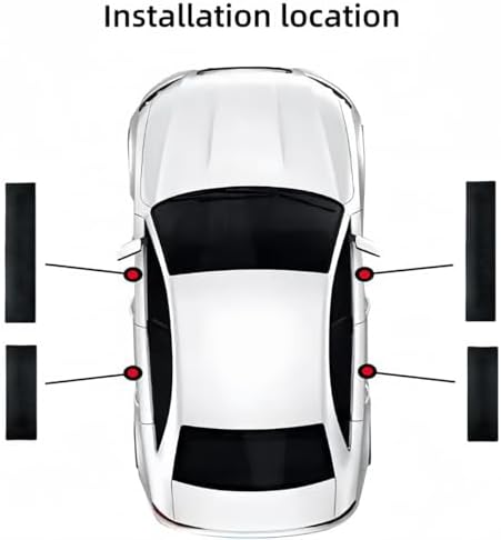 4PCS Carbon Fiber Style Leather Door Sill Protector, Scuff Plate Cover Guard - Image 5