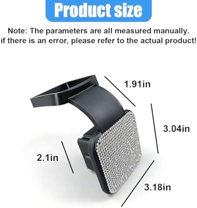 Bling Trailer Hitch Cover, 2 Inch Dust-Resistant Square Mouth Receiver Tube - Image 2