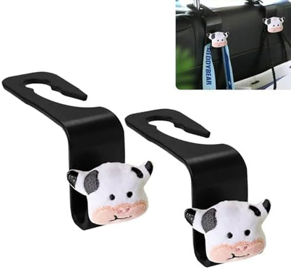 2Pack Cow Car Seat Headrest Hook Car Purse Hook Cars Seat Hooks by Unknown
