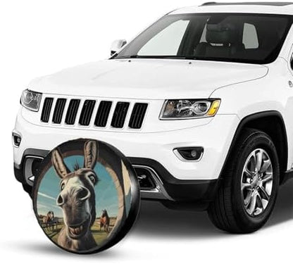 Funny Donkey Spare Tire Cover Wheel Protectors Weatherproof Sun Protection - Image 4