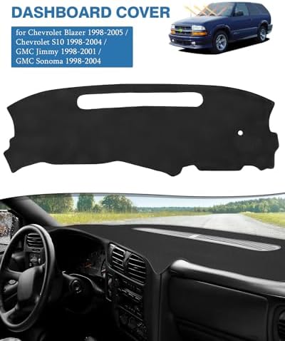 FIILINES Dash Cover for 1998-2005 Chevy Blazer, 1998-2004 Chevrolet S10/GMC - Image 2