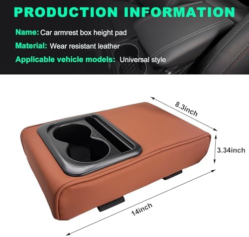 Car Center Console Armrest Pillow, Memory Foam Auto Armrest Box Cover - Image 2