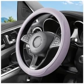 Zpana 14.5-15" Car Steering Wheel Cover, Breathable Soft Leather by Zpana