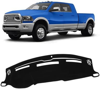 KUST Black Dash Cover for 2009-2018 Dodge Ram 1500 2500 3500 Non-Slip Dashboard by KUST