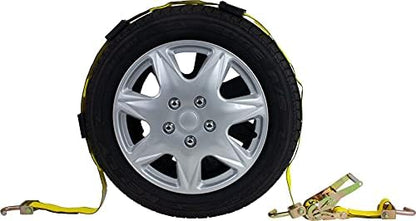 Mytee Products Over the Tire Ratchet Strap w/Swivel J Hooks & Rubber Pads by MyteeProducts