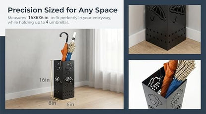 BEWBBAT Umbrella Stand Rack for Entryway, Free Standing Umbrella Storage - Image 6