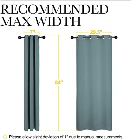 NICETOWN Modern Blackout Curtains, 2 Panels, W34 x L84-inch - Image 7
