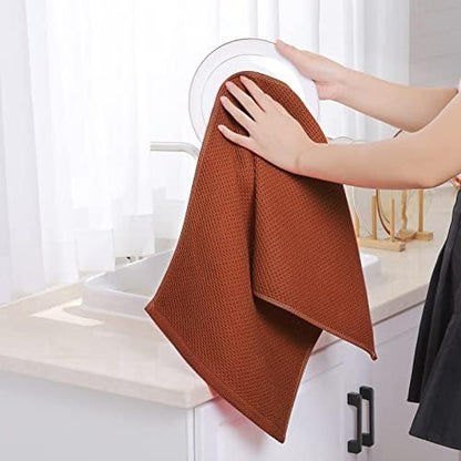 Homaxy 100% Cotton Waffle Weave Kitchen Dish Towels 4-Pack - Image 4