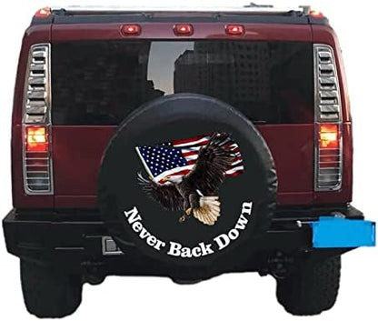 Spare Tire Cover with American Flag & Eagle - Image 4