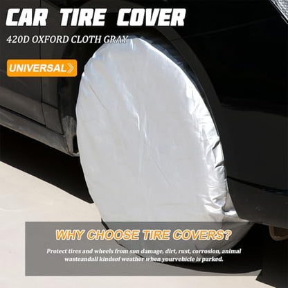 4PCS RV Tire Covers, Anti-UV Waterproof Camper Wheel Protector, Tough Travel - Image 4