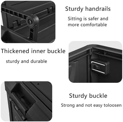 60L Foldable Seatable Camping Box Storage Bins - Image 5
