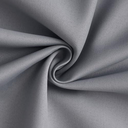 Yakamok Grey 100% Blackout Curtain Panels 84 inches, 2 Panels - Image 3