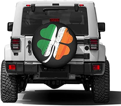 Irish Shamrock Spare Tire Cover Dust-Proof Wheel Tire Cover Fit Trailer - Image 2