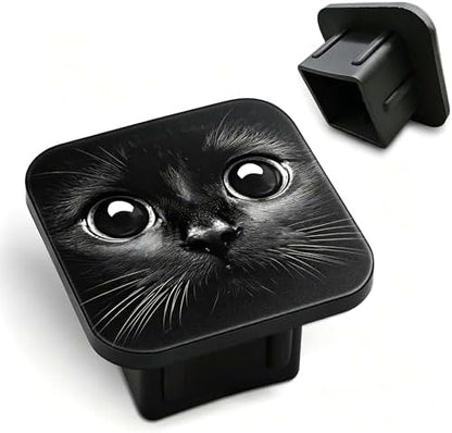 Hitch Cover Elegant Black Cat Eyes Square Towing Hitch Covers 2” Heavy Duty by Unknown