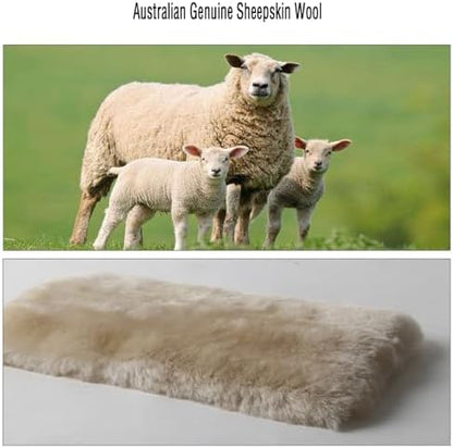 Soft Genuine Sheepskin Wool Auto Seat Belt Cover Seatbelt Shoulder Pad - Image 5