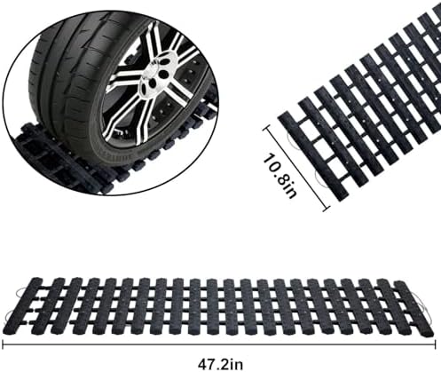 Emergency Devices 2 pcs Tire Traction Mats 47.2" x 10.8", Portable - Image 3