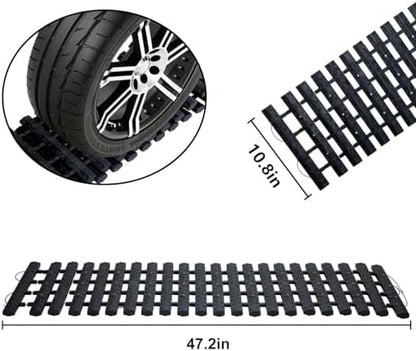 Emergency Devices 2 pcs Tire Traction Mats 47.2" x 10.8", Portable - Image 3