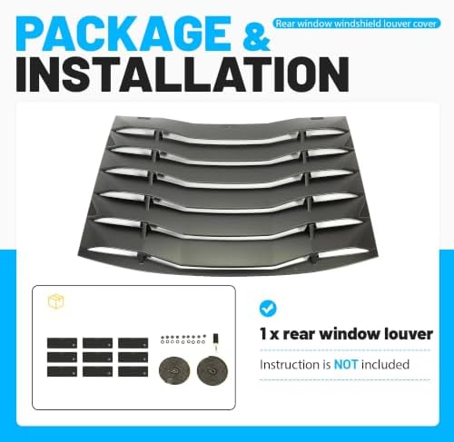 ALMULOO Rear Windshield Louver Compatible - Image 6