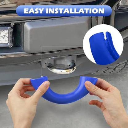 Tow Hooks Covers for F150 2004-2026/Bronco 2021-2026/Tundra Blue - Image 4