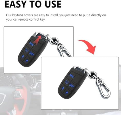 Stacool 5 Buttons Car Key Fob Cover, Key Fob Case Car Accessories Compatible - Image 6