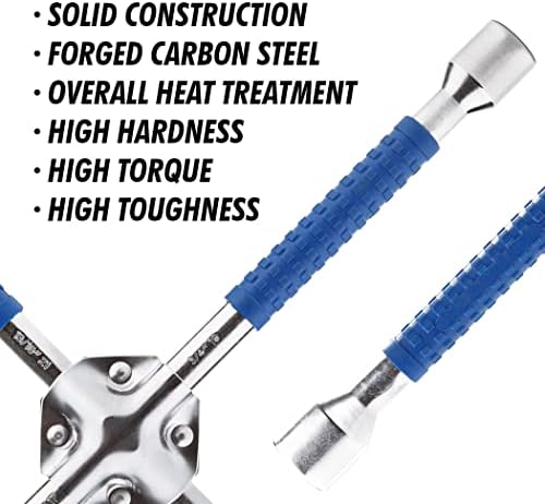 CARTMAN 16 Inch Heavy Duty Non-Slip 4-Way Universal Cross Lug Wrench - Image 4