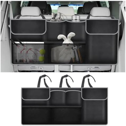 IHOTDER Large Capacity Car Trunk Organizer, Six Pockets Trunk Storage Organizer by IHOTDER